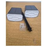 Solar Spot Lights Outdoor Waterproof IP65,2 Pack,2CCT(3000K/6500K),4 Lighting Modes Selectable, Solar Powered Yard Garden Solar Spot Lights for Outside Landscape Auto On/Off