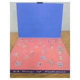 Fishing Advent Calendar 2025 for Adult Teenager Boys Men - 24 Days Christmas Countdown Fishing Lure Tackle Kit for Bass Trout - Christmas Gift for Dad Husband Boyfriend Him Surprise