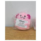 2 Count of Mom Gifts from Daughter, Mini Crochet Axolotl for Mothers Day Birthday Christmas, Funny Present for Bonus New Mom in Law Son Kid Like Necklace Card Bracelet Blanket Flowers Candle Mug Baske