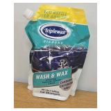 Triplewax Wash and Wax  Car Shampoo Pouch for a Streak-Free Glossy Finish, 40 fl oz EXPIRED  04/13/2023