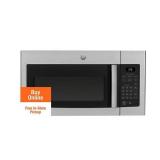 GE - 1.6 Cu. Ft. Over-the-Range Microwave with Convenience Cooking Controls - Stainless Steel (Dented)- Retail: $389