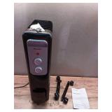 1 500-Watt Oil-Filled Radiant Electric Space Heater with Thermostat - Retail: $65
