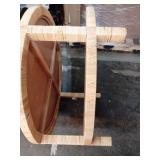 bali & pari Kalimantan Rattan and Mahogany Wood Coffee Table Light Honey - Retail: $325