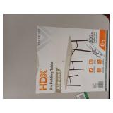 8 ft. Rectangle Almond Resin Top Folding Utility Table Seats 8 - Retail: $80