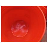 Pack of 6 - 5 Gal Homer Bucket in Orange
