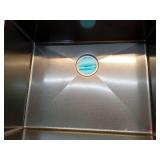 HEX 25 in. Drop-In Single Bowl Gunmetal Black Stainless Steel Kitchen Sink (Missing Accessories)- Retail: $220