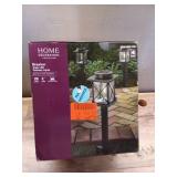 Braxton 20 Lumen Black LED Weather Resistant Outdoor Solar Path Light with Glass Lens (4-Pack)