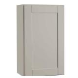 Shaker 18 in. W x 12 in. D x 30 in. H Assembled Wall Kitchen Cabinet in Dove Gray - Retail: $182