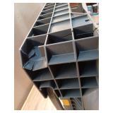 33 in. H Plastic Folding Portable Sawhorse Workbench (Damaged)