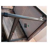 4 ft. One Hand Adjustable Height Fold-in-Half Resin Table; Almond