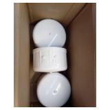Pack of 3 ,5 in. Schedule 40 PVC Slip Cap 5 unit - Retail: $240