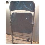 Steel Folding Chair-Beige - Retail: $15