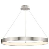 Progress Lighting: Inverse LED Collection Modern Brushed Nickel Pendant - Retail: $450