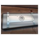 4 ft. x 10 in. Blackened Steel Back-Lit LED Panel Light Fixture 4000 Lumens 50W Adjustable CCT Dimmable Kitchen Lighting (Damage) - Retail: $90