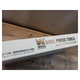 WEN Drill Press Table with an Adjustable Fence and Stop Block
