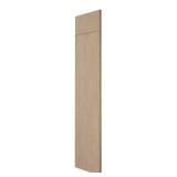 Sinclair 24 in. W x 84 in. H x 1.5 in. D Refrigerator End Panel Kit With Panel Height Extenders in Shaker Light Oak - Retail: $139
