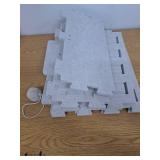 Apasiri Cat House Scratch-Resistant: Indoor Warm Enclosed Felt Bed Cave with Hanging Ball Toy, No-Tool Assembly Hideaway for Anxious Cats & Kittens, 13.4x13.4x9.85 Inch Interior