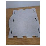 Apasiri Cat House Scratch-Resistant: Indoor Warm Enclosed Felt Bed Cave with Hanging Ball Toy, No-Tool Assembly Hideaway for Anxious Cats & Kittens, 13.4x13.4x9.85 Inch Interior