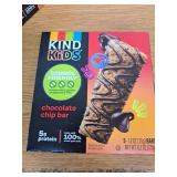 (Best By 29 January 2026) KIND Kids Chocolate Chip Bar  Tree Nut Free  Peanut Free  6.2 oz Box (5 Bars) 2 Packs and 1 Back of Blueberry Muffin - Retail: $64
