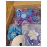 Winter Wonderland Party Favors Set with Snowflake Wands, Stamps, Pencils, Teen Party Supplies and Decorations (frozen party-122)
