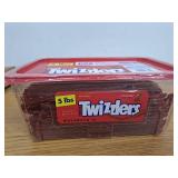 Twizzlers Twists Strawberry Flavored Licorice Style Low Fat Candy  Tub 5 lb