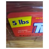 Twizzlers Twists Strawberry Flavored Licorice Style Low Fat Candy  Tub 5 lb
