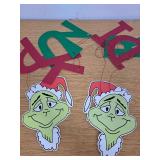 Pre Strung Grinch Banner Party Decorations