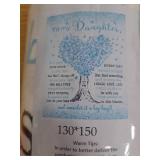 Daughter Birthday Gifts, Daughter Gifts from Mom, Birthday Gift for My Daughters Blanket 60"x 50", Best Daughters Mothers Day Graduation Wedding Gift