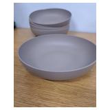 Better Plastik Reusable Soup & Salad Bowl Plates Set  6 PCS, 37oz | Microwave, Dishwasher & Refrigerator Safe | BPA-Free, Eco-Friendly Plastic | Unbreakable, Stackable | Soups, Salads Pasta, Oatmeal