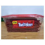 Twizzlers Twists Strawberry Flavored Licorice Style Low Fat Candy  Tub 5 lb