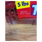 Twizzlers Twists Strawberry Flavored Licorice Style Low Fat Candy  Tub 5 lb