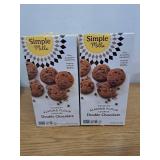 Best if Used by 1/19/2026 Simple Mills Almond Flour Double Chocolate Chip Cookies, Gluten Free and Delicious Crunchy Cookies, Organic Coconut Oil, Good for Snacks (Packaging May Vary), 5.5 Ounce (Pack