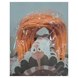 qiqee Fall Thanksgiving Paper Gift Bags with Handles Bulk Small Pumpkin Harvest Bags Autumn Kraft Paper for Holiday Wedding Birthday Party Supplies 48pcs (6.1\"9.8\"3.1\") -