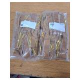 LuckyEra Velvet Christmas Bows 23.6x11.8 Inch Large Rustic Wreath Bows Christmas Tree Door Staircase Bow Ribbon Decor Indoor Outdoor Christmas Decoration (Coffee-8pcs) 2 Pack