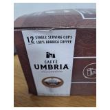 Caffe Umbria Nespresso compatible pods, ARCO ETRUSCO Blend , Dark Roast , Box of 12