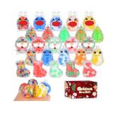 YBSOP 25 Pack Christmas Mini Squeeze Balls Toys, Christmas Stress Ball Pack Perfect for Christmas Party Favors Christmas Sock Fillers Gifts