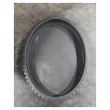 Cathyeen Oval Tray for Coffee Table Decor, 15 Concrete Tray, Table Centerpieces Decorative Trays for Home Decor, Modern Decorative Trays for Coffee Tables, Centerpiece Trays, Black