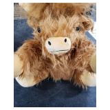 SuzziPals Heatable & Coolable Highland Cow Stuffed Animals Plushie, Microwavable Heating Pad for Soothing & Relaxation, Lavender Scented Cattle Plush Toys for Stress Relief, Stuffed Cow Gifts