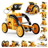 Lucky Doug 12-in-1 STEM Solar Robot Kit Toys Gifts for 8 9 10 11 12 13 Year Old Kids Boys Girls, Robot Building Education Science STEM Project Toys Kit Gifts for Kids Boys, Solar Powered by The Sun