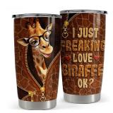 Giraffe Tumbler 20oz Stainless Steel Insulated Coffee Travel Mug Cup for Women Girls Giraffe Gifts for Birthday Christmas Mothers Day