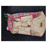 Kuoser Waterproof Dog Coat, Reversible Dog Jacket for Medium Dogs, Adjustable Durable Doggie Winter Coat Warm Puppy Cold Weather Apparel from Small to Large Breed, Rose M