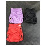 Female Dog Diapers - Reusable Diapers for Doggie in Heat - Highly Absorbent for Pet Incontinence with Adjustable Snaps (Pack of 3) Red, M