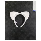 Creatoy Cat Ears Headband Kids dollhouse plush toys Glitter Headbands Toddler Kitty Hairband Doll house Party Supplies Halloween Dress Up Favors