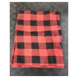 Senneny Buffalo Check Table Runner Cotton Red and Black Plaid Classic Stylish Design for Family Dinner Christmas Holiday Birthday Party Table Home Decoration (Red and Black, 14 x 72 Inch)