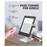 UNIBITRI RF Remote Control Page Turner for Kindle Paperwhite Kobo eReaders, Remote Page Turner for Phone iPad iOS Android Tablets Taking Reading Novels Taking Accessories, Light Pink