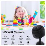 Smilephil Hidden Camera - Spy Cameras - Nanny Cam - WiFi Wireless Cam - 1080P HD Small Camera with Motion Detection and Night Vision Security Cameras for Home/Office/Baby Monitoring-A9