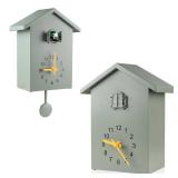 KEYPOWER Cuckoo Clock Cuckoo Wall Clock,Cuckoo Bird Voices Call, Design Clock Pendulum, Bird House, Wall Art Home Living Room Kitchen Office Decoration (Green)