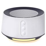 FITNIV White Noise Sound Machine, Adjustable Baby Night Light for Sleeping,14 High Fidelity Sleep Machine Soundtracks,Timer and Memory Feature (White with Power Adapter)