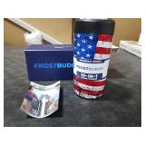 Frost Buddy Universal Buddy Can Cooler - Fits All - For Regular 12 & 16 oz or Slim-Size Bottles - Insulated Double-Walled Stainless Steel (Merica)