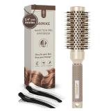 AIMIKE Round Brush for Blow Out, Small Round Hair Brush Nano Thermal Ceramic & Ionic Tech, for Blow Drying & Styling, Curling and Shine - 2.4 inch Barrel w/Boar Bristles